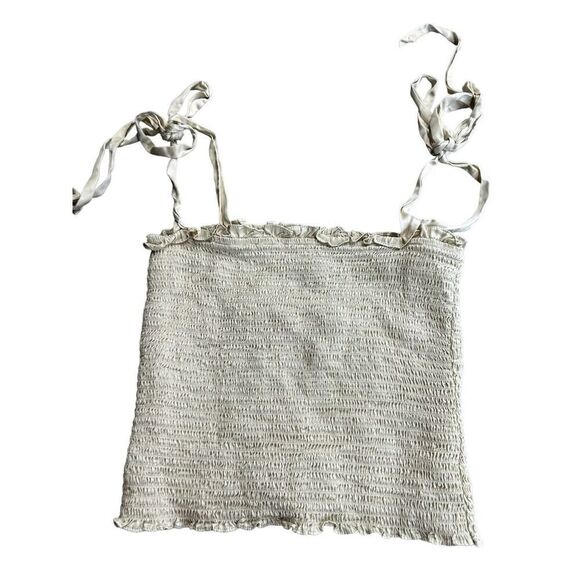 REFORMATION Pina Sleeveless Silk Top Cream Beige sz Small - Picture 6 of 12